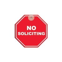 Stop Shaped Window Sign