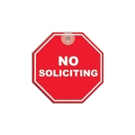 Stop Shaped Window Sign