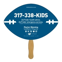 Digital Football Fast Fan w/ Wooden Handle