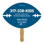 Digital Football Fast Fan w/ Wooden Handle