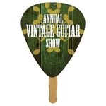 Digital Guitar Pick Fast Fan w/ Wooden Handle