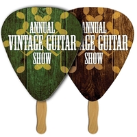 Gutar Pick/Triangle Offset Sandwiched Fan w/ Wood Stick