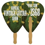 Digital Econo Stock Shaped Guitar Pick Fan w/ Wooden Stick