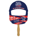 Digital Wide Helmet Front Fast Fan w/ Wooden Handle