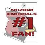 Arizona State Paper Window Sign (Approximately 8"x8")