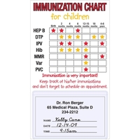 Magnetic business card/appointment holder, 30 mil thickness with square...