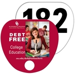 Digital Econo Style Palm Leaf With Hole Auction Fan