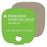 Bread Slice w/ Hole shaped fan is laminated on front with... from ASI 67620...