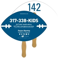 Football Auction Hand Fan Full Color