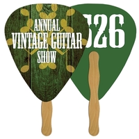 Guitar Auction Hand Fan Full Color
