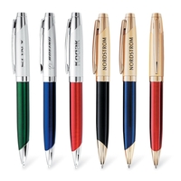 Marquis 2 twist-action solid brass ballpoint pen with lacquered barrel in......