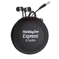 Round Eva Case with Color Matching Earphones