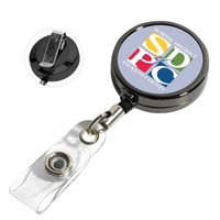 30" gunmetal retractable style badge reel.... from ASI 62660 Innovation Line