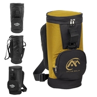 Golf bag shaped cooler with zippered main compartment.... from ASI 31517...