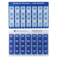 28 slot pill box with 4 snap-in compartments for each day... from ASI 62190...