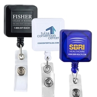 30" Cord Square Retractable Badge Reel