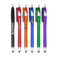 Contour shaped plastic pen with retractable ballpoint... from ASI 74741 NVS...