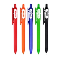 Colored ballpoint with white window bubble to accent your logo... from ASI...