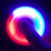 LED Fidget Hand Spinner/finger flyer; 2 3/4" x 2 3/4".... from ASI 62146 ZZ...