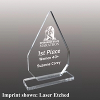 Stock Acrylic Flame Award - Laser Etched
