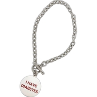 Toggle clasp style bracelet with custom round charm.... from ASI 69240...