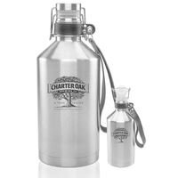 64 oz. stainless steel beer growler with double-wall design and a... from ASI...