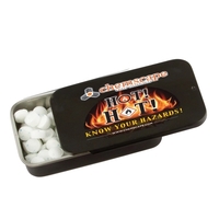 Slider tin filled with appx. 0.56 oz. of mints.... from ASI 44900 NC Custom...