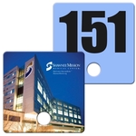 Square w/ Hole Auction Hand Fan Full Color