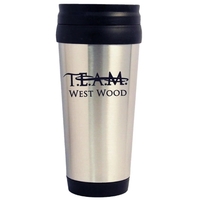 Stainless steel travel mug with plastic interior.... from ASI 36988 Artek USA...