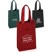 Non-woven vineyard wine bag that can hold two bottles.... from ASI 39552 BEL...