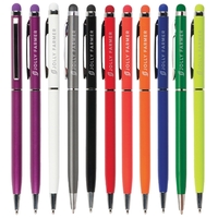 Slim aluminum twist-action pen and stylus with anodized finish.... from ASI...