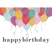 5x7 Birthday Balloons Greeting Card