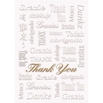 5x7 Multilingual Thank You Greeting Card