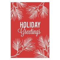 Classic Pine Holiday Greeting Card