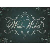 Classic Winter Wishes Holiday Greeting Card