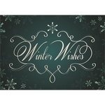 Classic Winter Wishes Holiday Greeting Card
