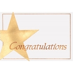 3.5x5 Congratulations Star Note Card