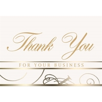 3 1/2" x 5" Business Greeting Cards, 50 pc minimum, stock... from ASI 95280...