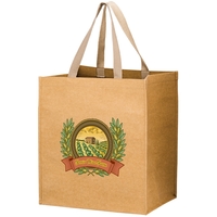 13" x 10" x 15" 350GSM washable Kraft paper grocery tote... from ASI 35290...