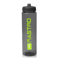 32 oz. plastic water bottle made of PET with liquid measurement... from ASI...