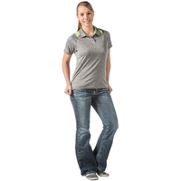 Ladies' mystic heather polo shirt with d-dri moisture-wicking fabric.... from...