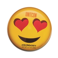 Round emojy designed tins filled with peppermints.... from ASI 44900 NC...