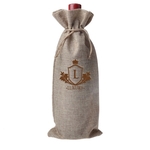 BURLAP WINE BAG