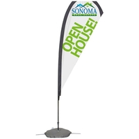 8' Tear Drop Banner Kit with scissor base.... from ASI 39250 ZZ OLD - Beacon...