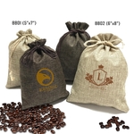 BURLAP DRAWSTRING BAG (6" X 8")