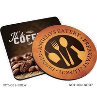 Hardboard coasters with cork backing.... from ASI 81500 Navitor Inc