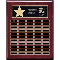 High gloss piano finish rosewood vertical perpetual wall plaque with a......