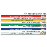 Eco Pencil made of recycled newsprint.... from ASI 53408 Express-A-Button /...