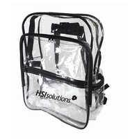 Clear backpack made up of a large main compartment with two... from ASI 34800...