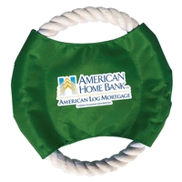 Rope flying disc, with full color digital transfer imprint, 7" diameter,......